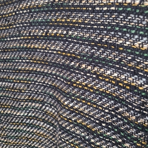 LOFT Open Front Striped Tweed Fringe Blazer - Picture 7 of 9